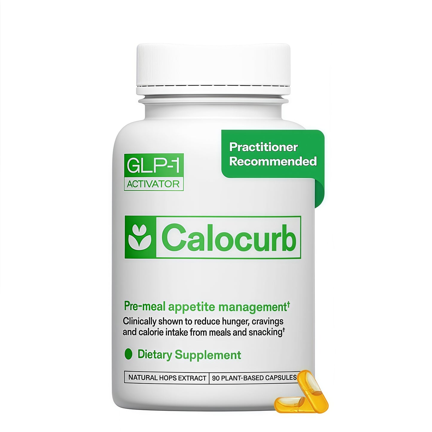 Calocurb Calorie Control Supplement 6X Natural GLP-1 Activator 90 Count