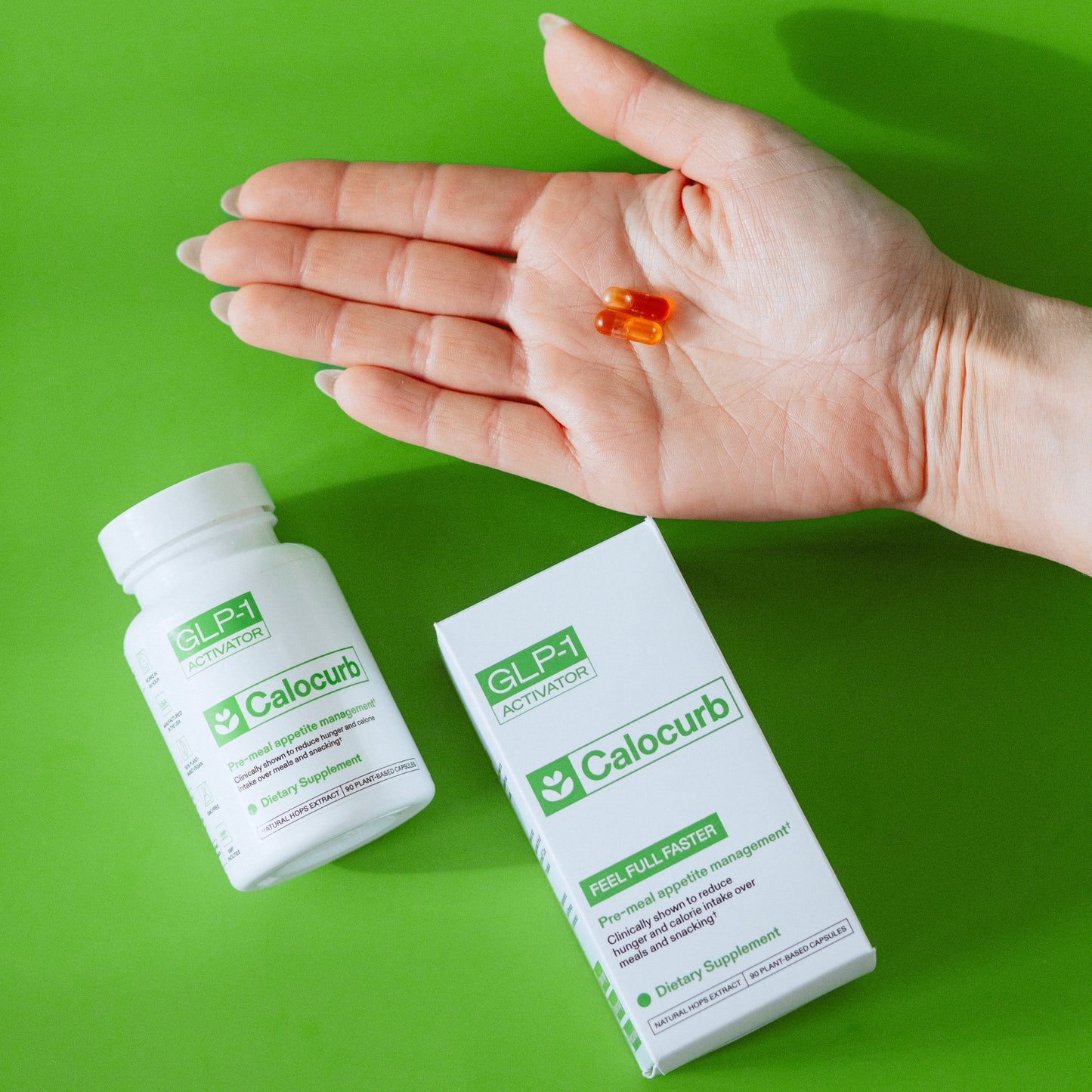 Calocurb Calorie Control Supplement 6X Natural GLP-1 Activator 90 Count